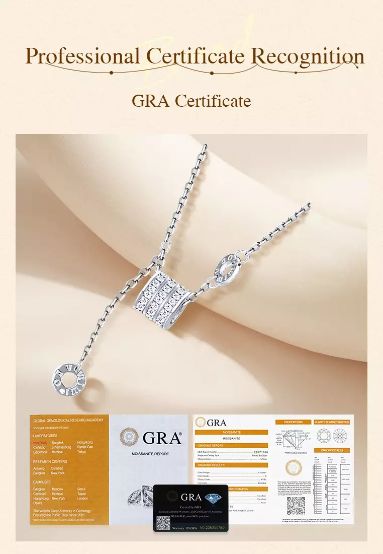 Kalung Wanita Berlian Korea Fashion Berlapis Platinum Anti Memudar Kalung Wanita Elegan