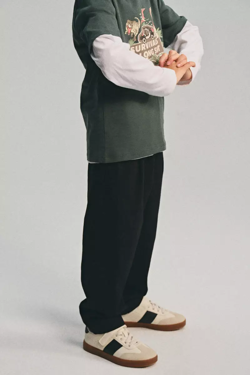 Cotton twill joggers