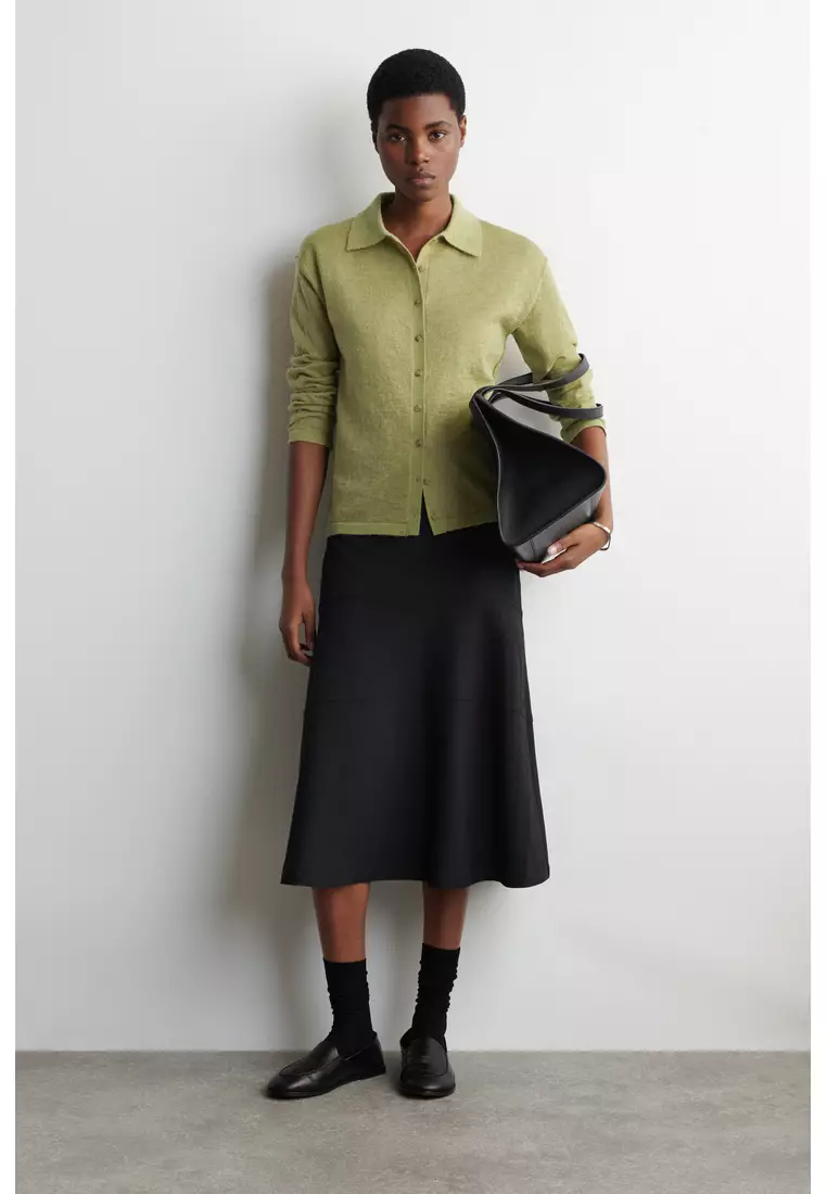 KNITTED MOHAIR-BLEND SHIRT