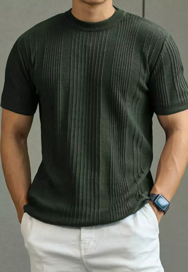 Kale Oxford Army / atasan kaos pria / baju kaos pria / kaos basic pria / kaos rajut