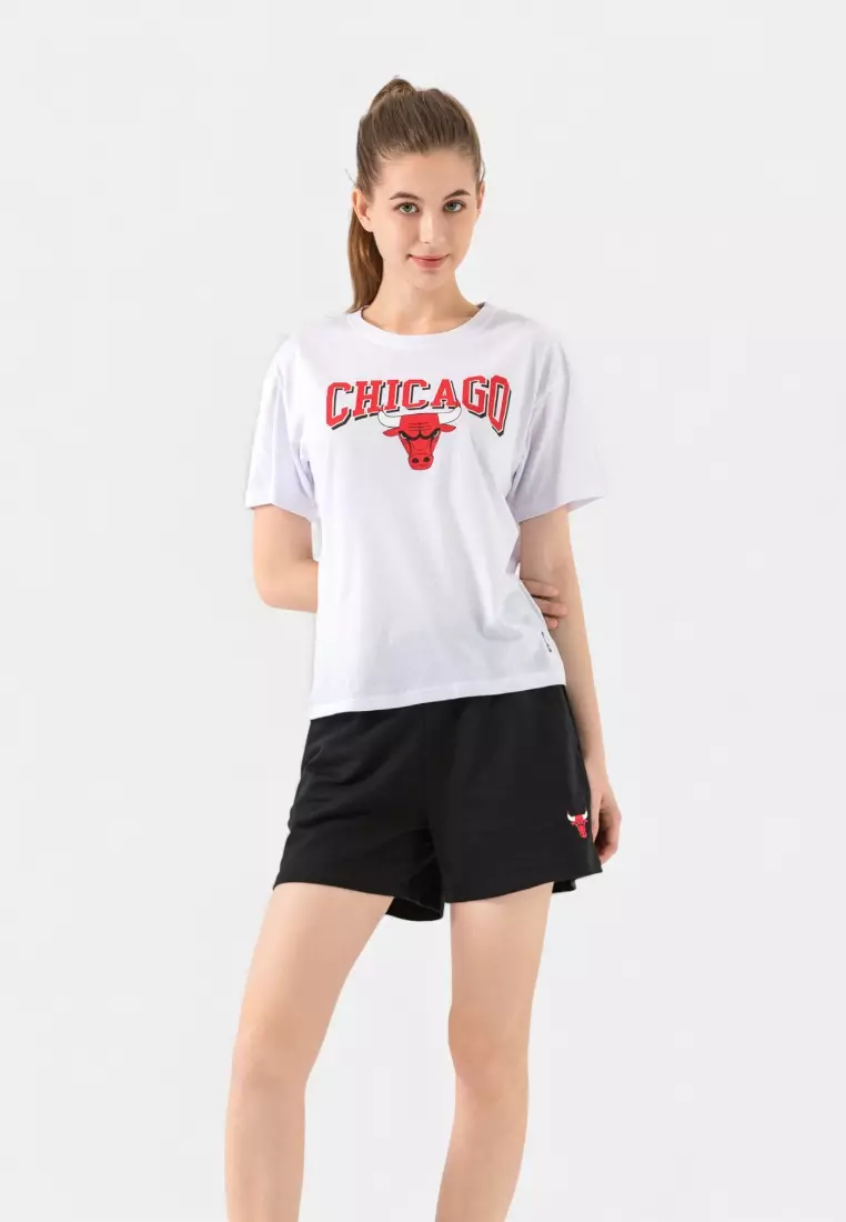 Team Logo Print Chicago Bulls Regular Fit Womens T-shirt