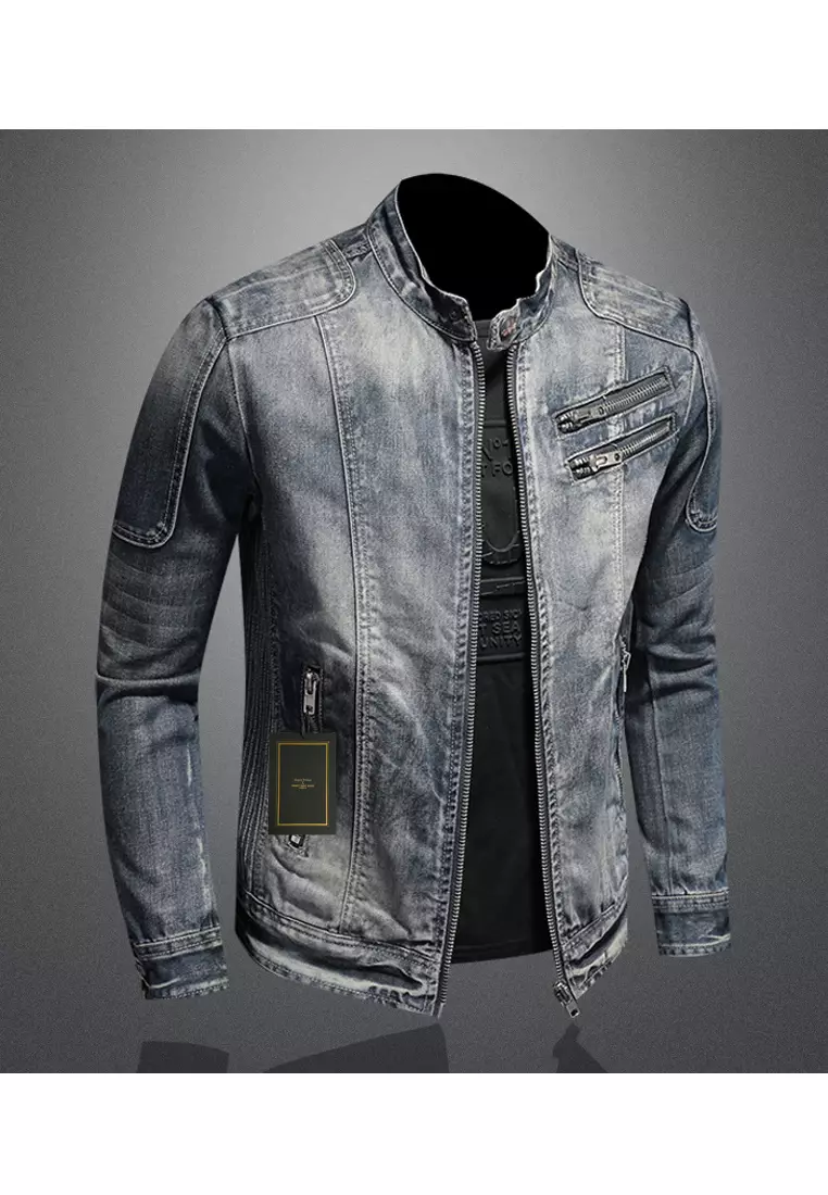 Slim Denim Biker Jacket MJY-N1214-2