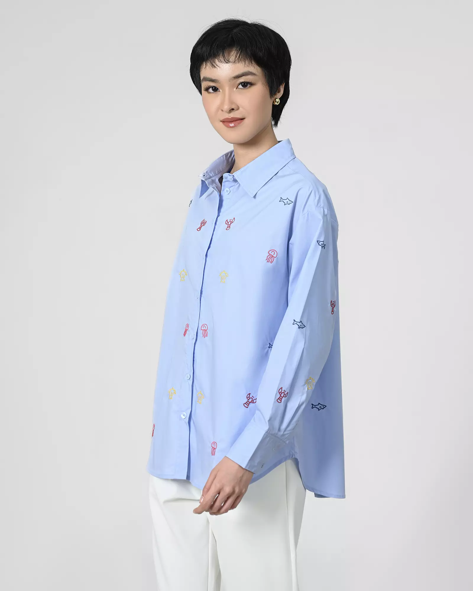 Geulis.id COVE SHIRT - BLUE