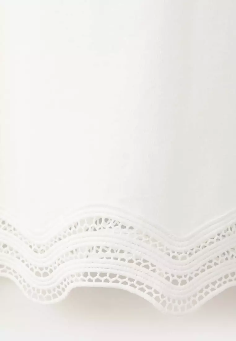 Cotton Top With Broderie Anglaise Details