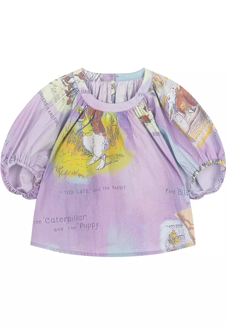 Puff Sleeve Blouse With Prints