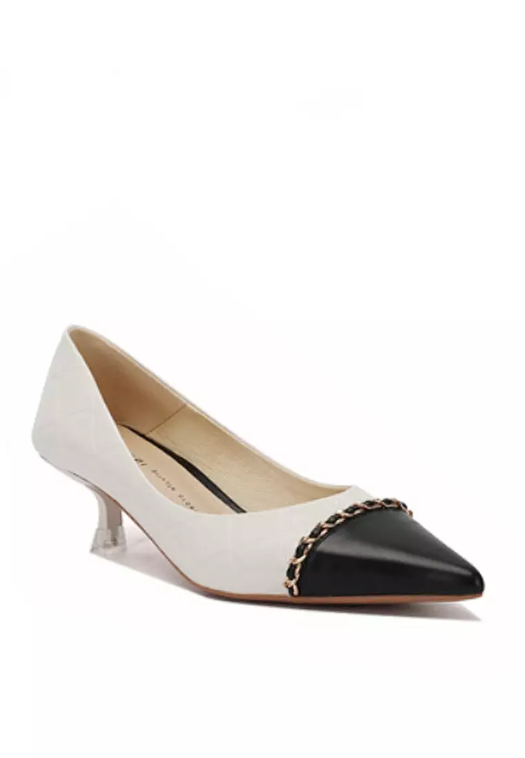 VANSA Color Matching Chain Mid-Heels VSW-H3361