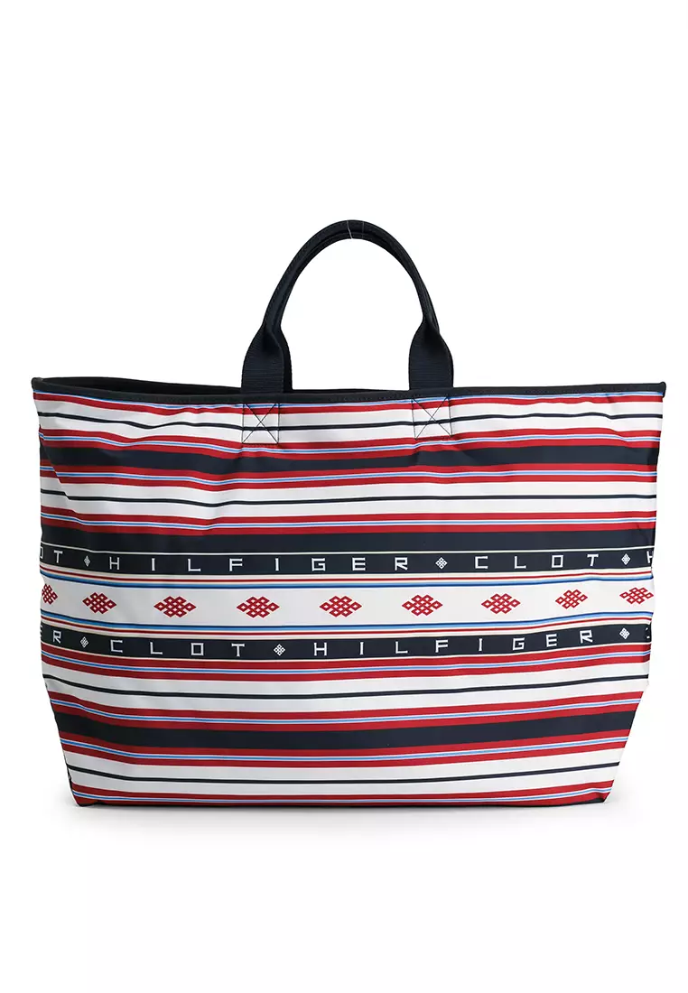 Th X Clot Reversible Stripe Tote Bag - Tommy Jeans