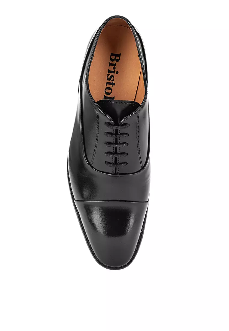 Warren Black Captoe Oxford Shoes