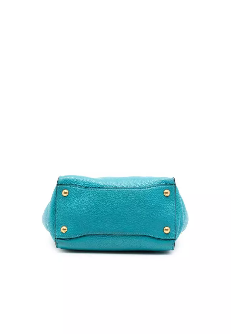 Pre-Loved Prada Vitello Daino Sound Lock Satchel