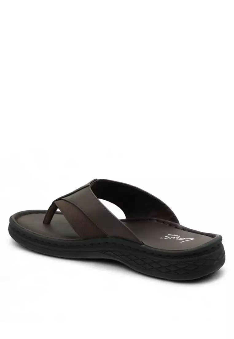 Men Slip On Faux Leather Classic Casual Sandals - 250441269