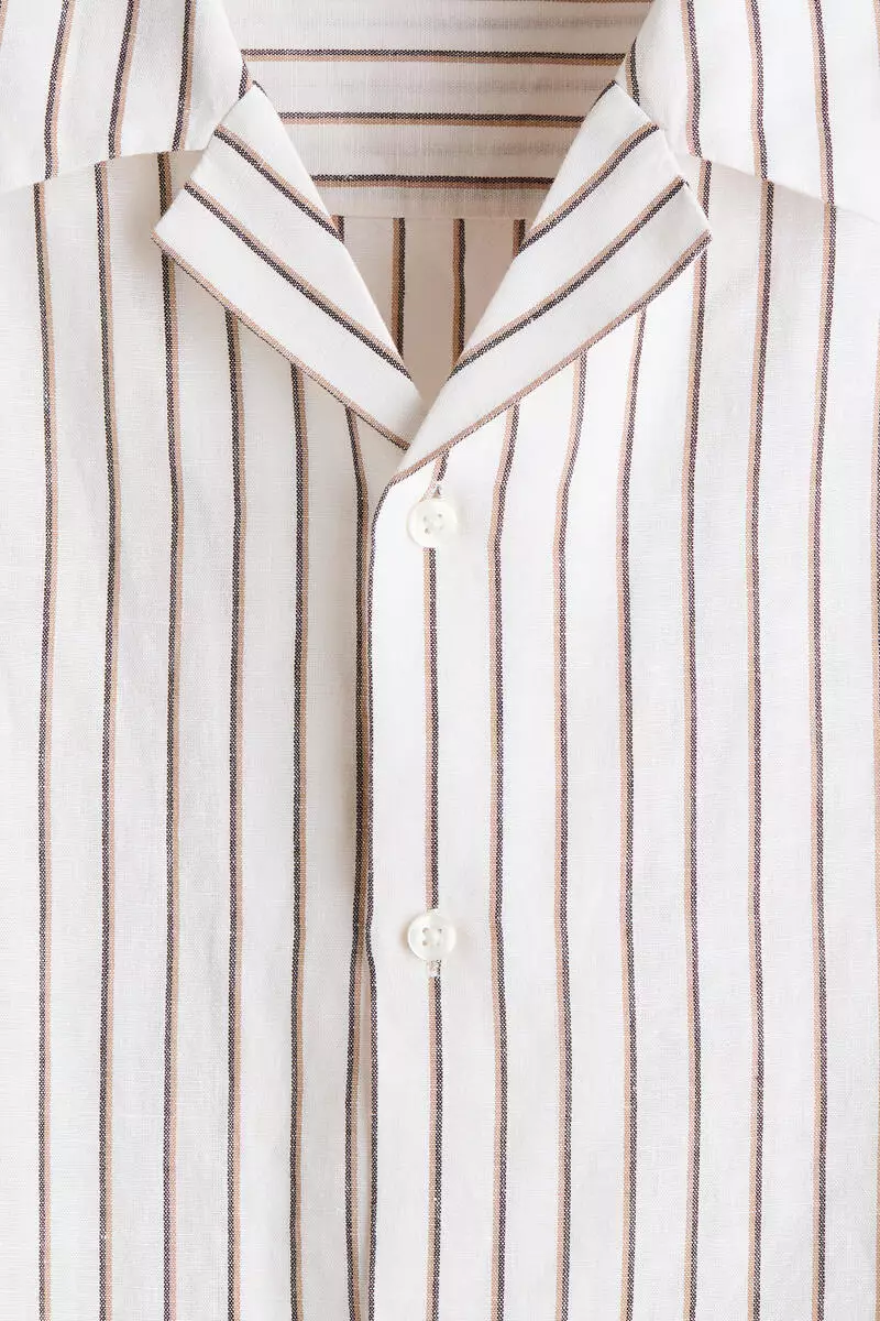 Relaxed Fit Linen-blend resort shirt