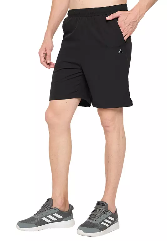 Men's Side Cut Training Black Shorts