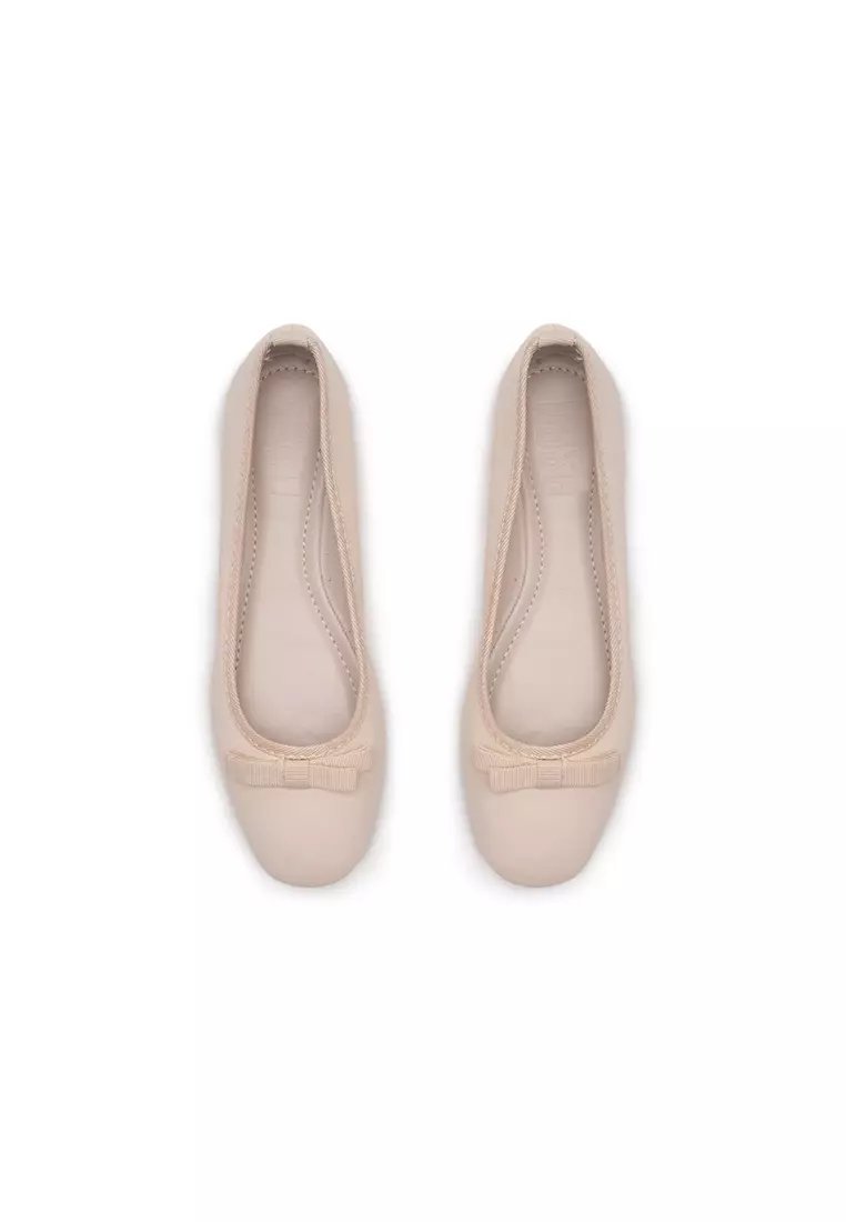 BOW FLAT PUMP 蝴蝶结方頭芭蕾舞平底鞋