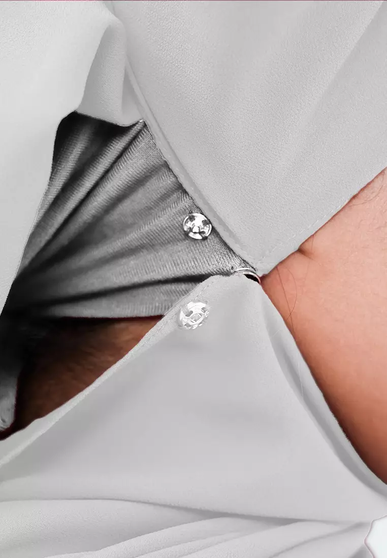 HIJAB INSTAN ELENA - SILVER GREY