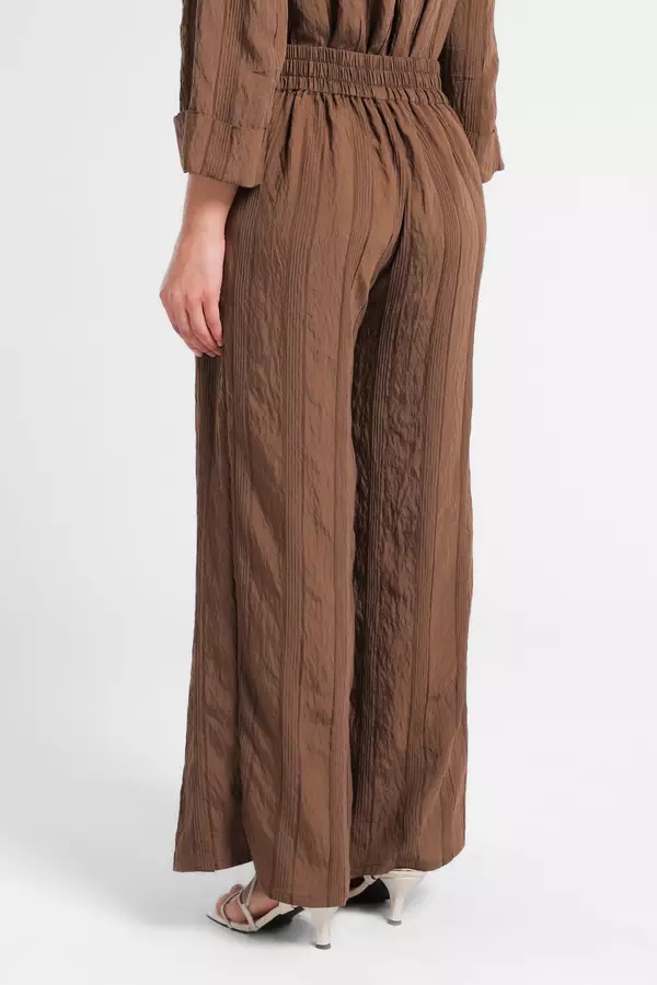 MINIMAL - Durma - Celana Asymmetry Tekstur - Khaki