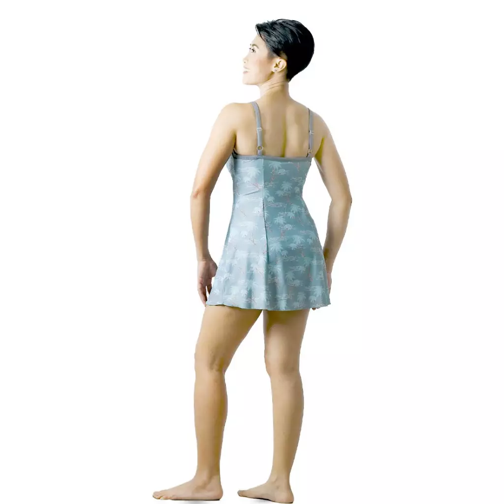 Opelon Ladies Dress Suit - Baju Renang Dress Wanita Warna Teal