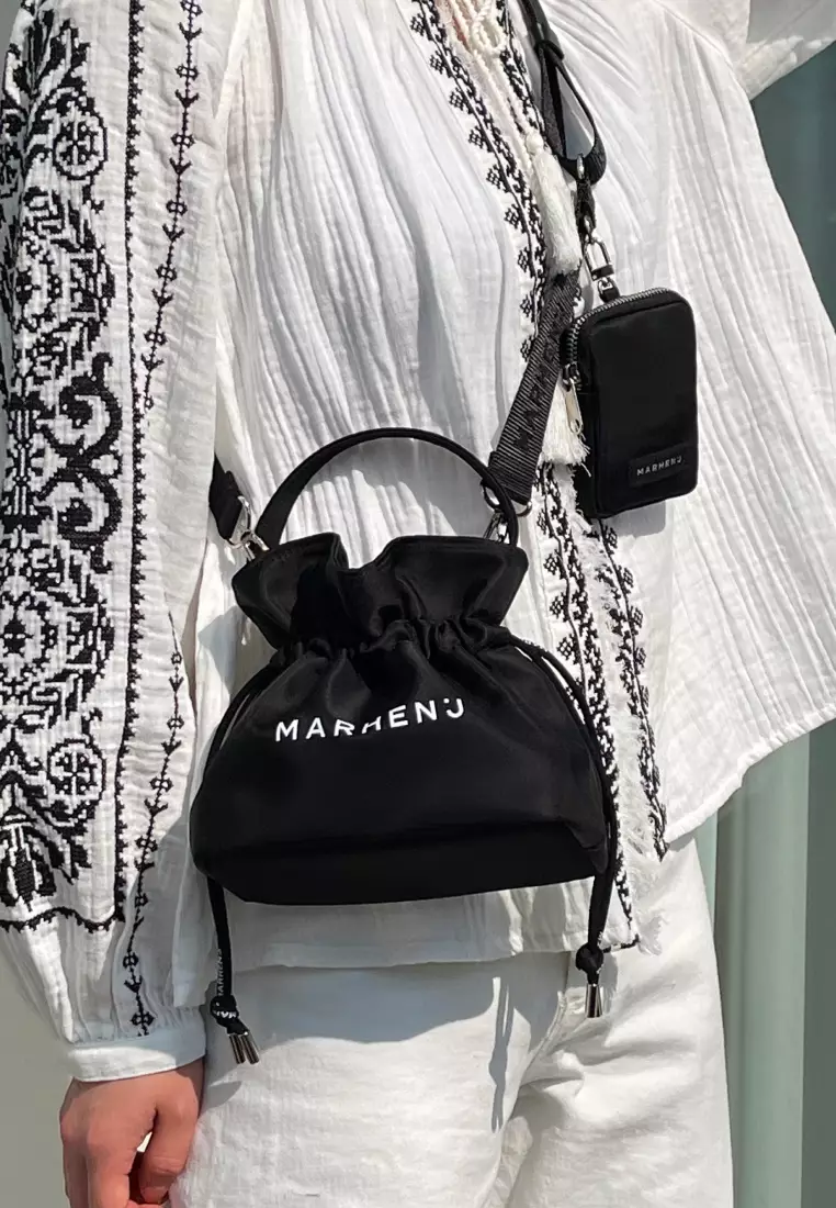 CHARRON + KONY SET Nylon Crossbody Bag Black