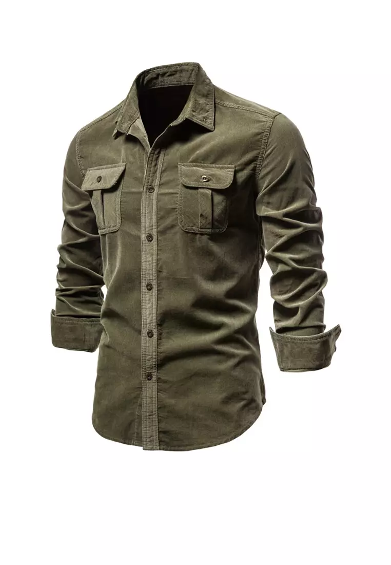 Slim-fit Corduroy Shirt AX19028