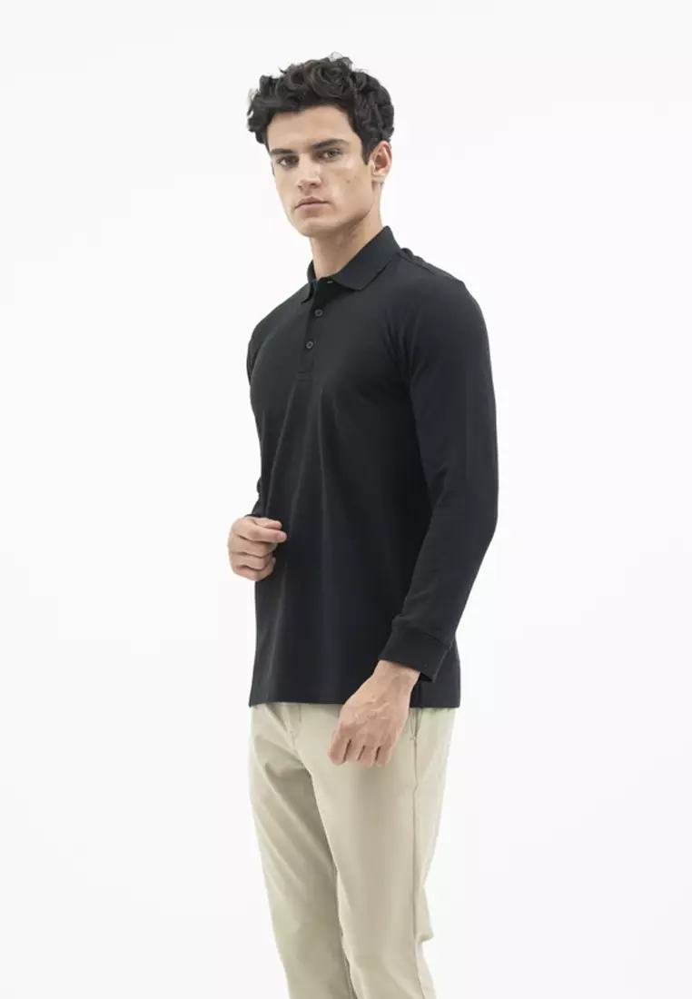 Jack Nicklaus Mezzo Polo Shirt Pria Regular Fit Black