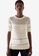 COS white and beige Knitted Short-Sleeves Jumper 1834DAACD28068GS_1