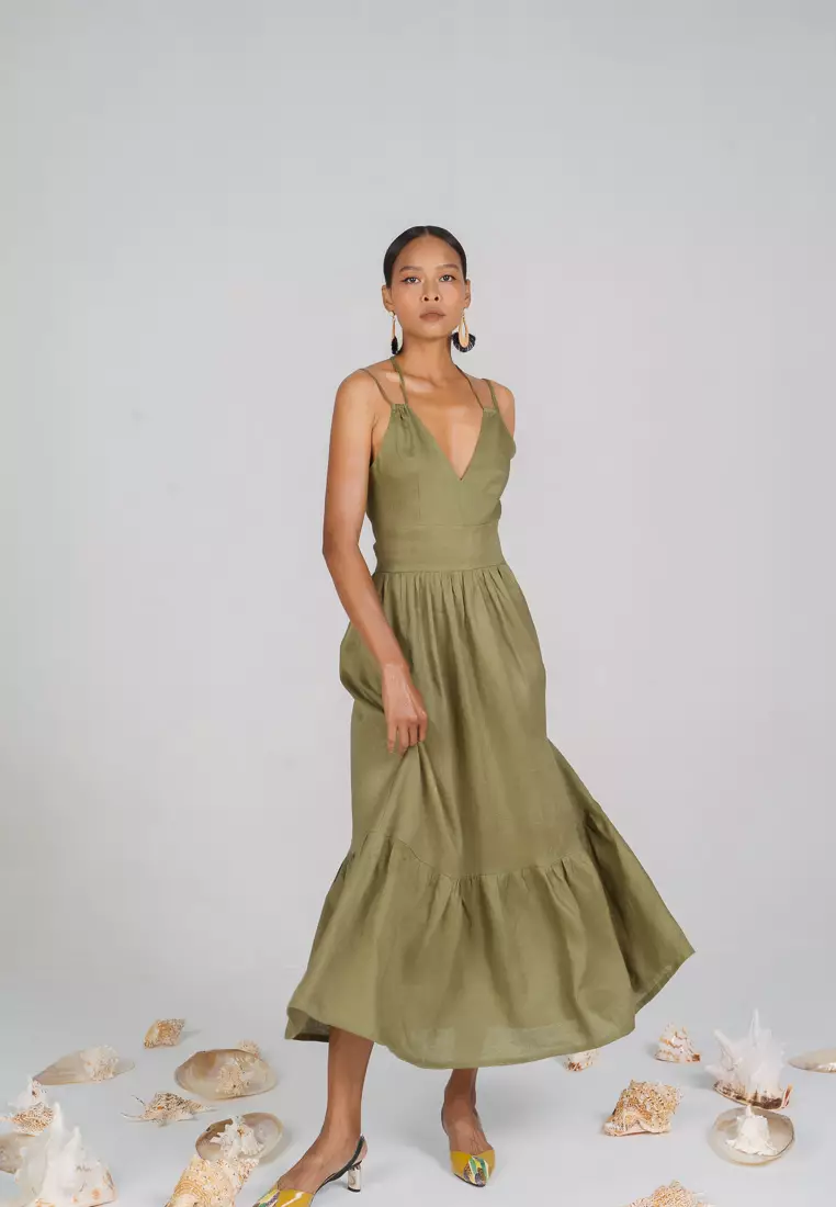 New Linen New Horizone Maxi Linen Dress
