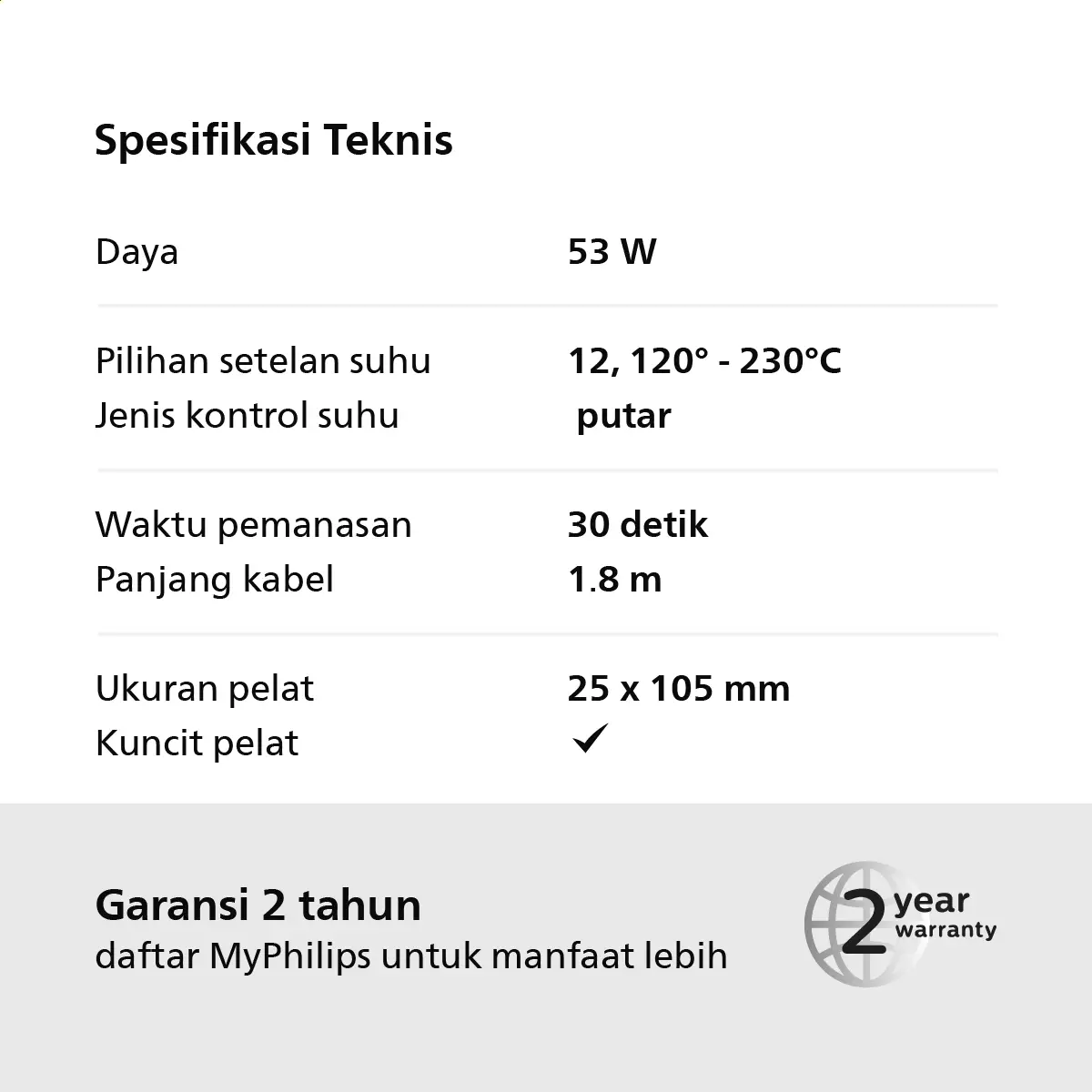 Philips Straightener 5000 Argan Plate BHS530/00 Catokan Pelurus Rambut