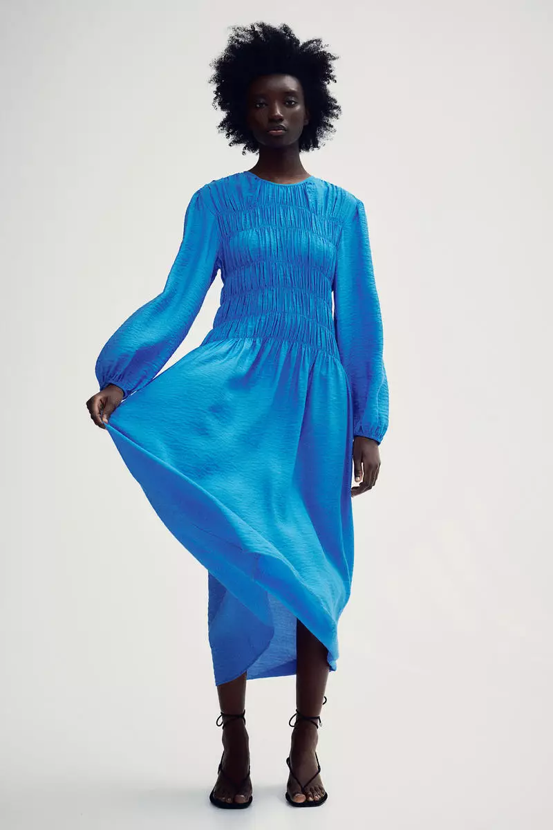 Buy H&M Smocked-bodice dress Online | ZALORA Malaysia