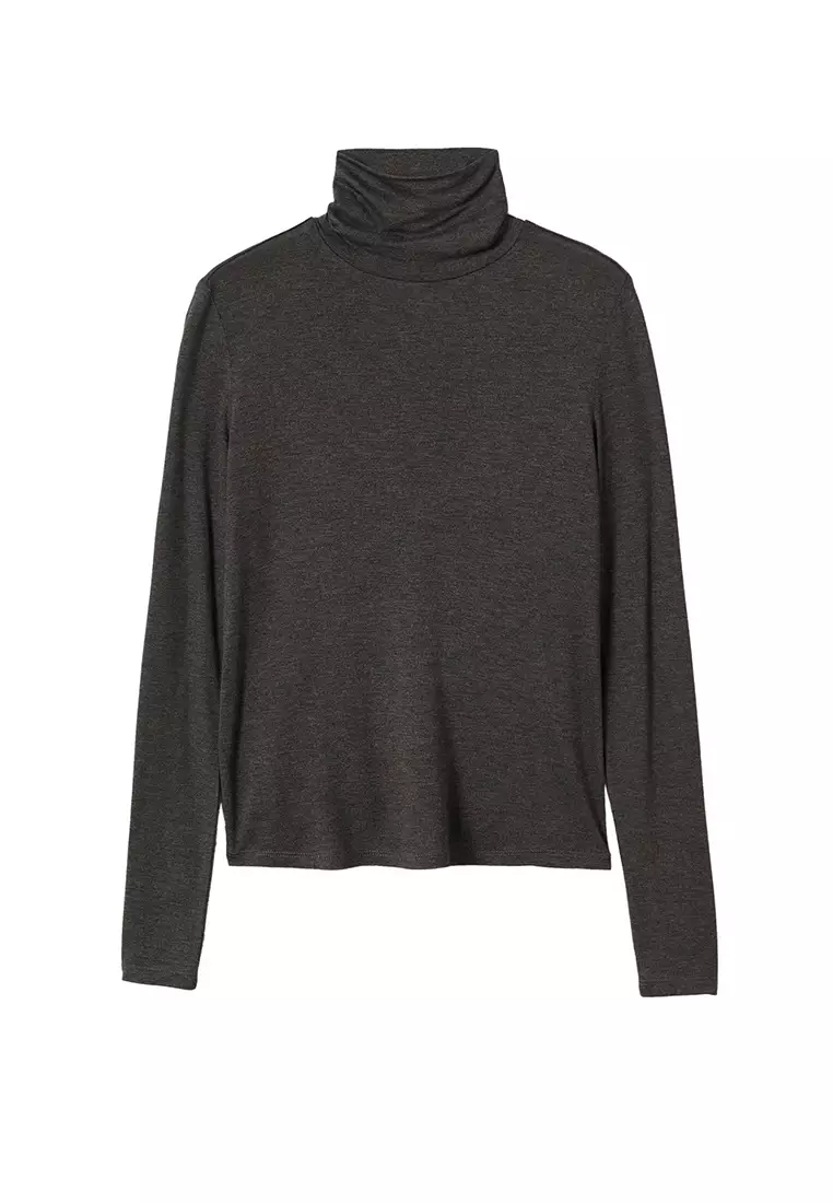 Turtleneck Long-Sleeved T-Shirt