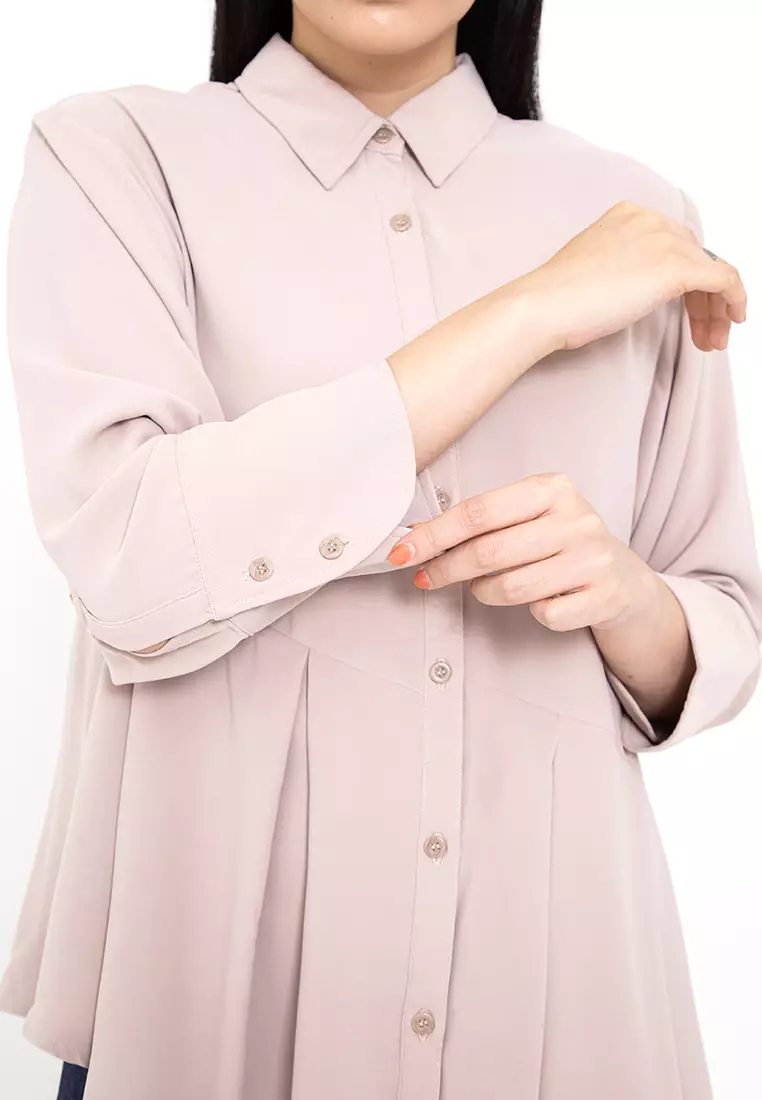 BOWN - Filippa Asymmetric Shirt Oatmeal