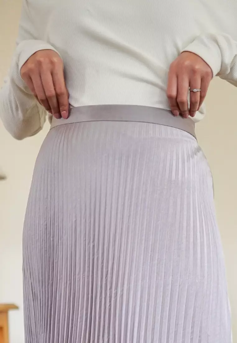 Emily Skirt - Taupe Midi