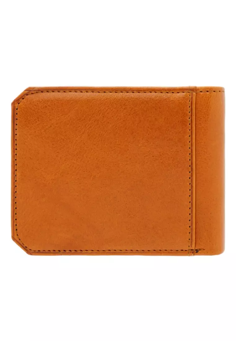 Jack Studio Vegetable Tanned Leather RFID ID Coin Bifod Wallet JWC 30858