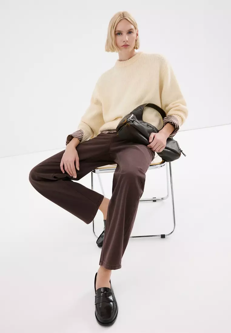 High-Waisted Barrel Jeans