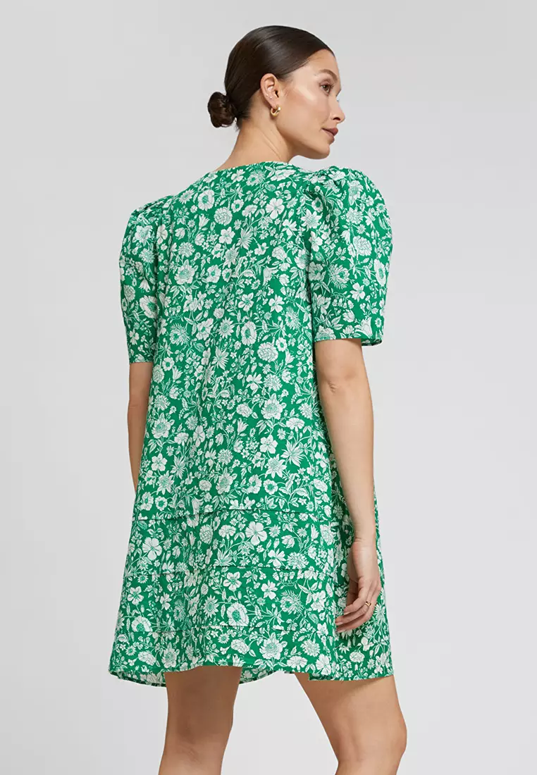 A-Line Short-Sleeved Dress