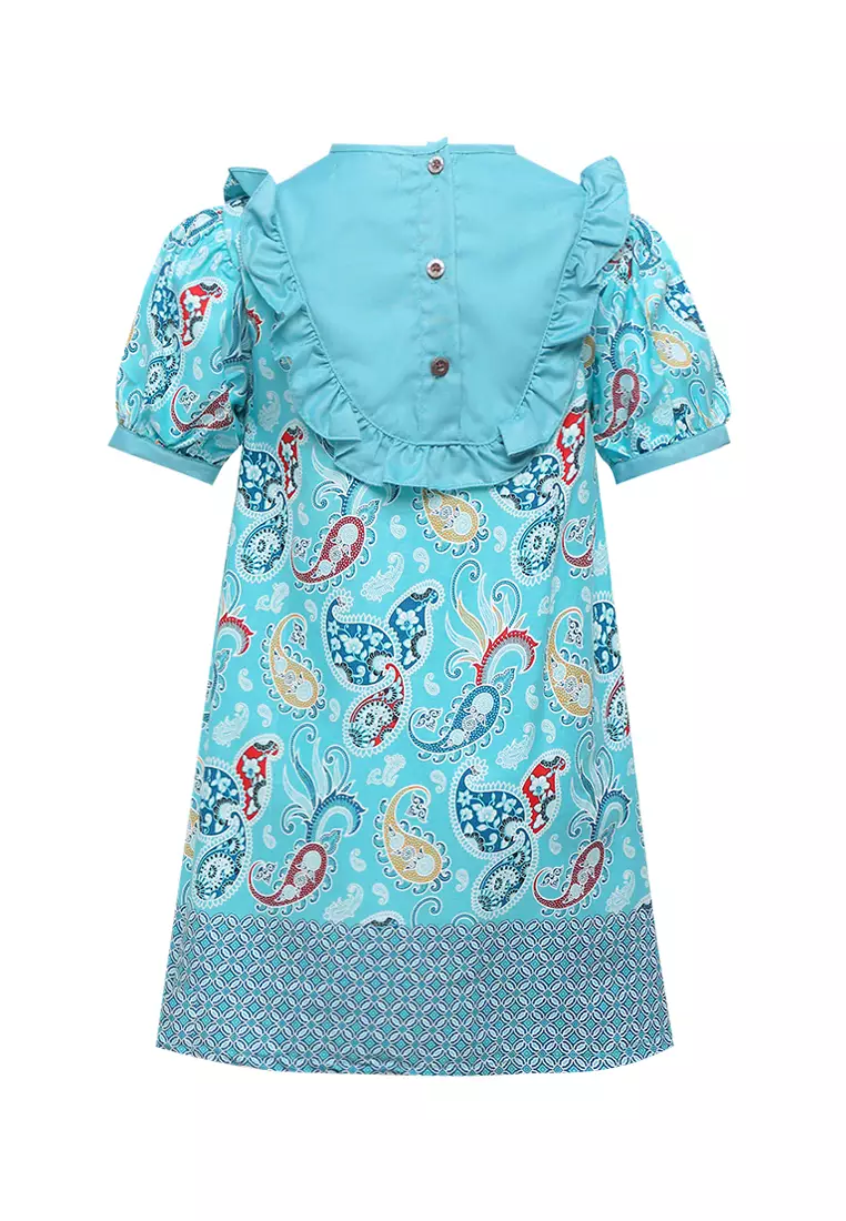 Baju Anak Perempuan Dress Dillona Tosca Lengan Pendek