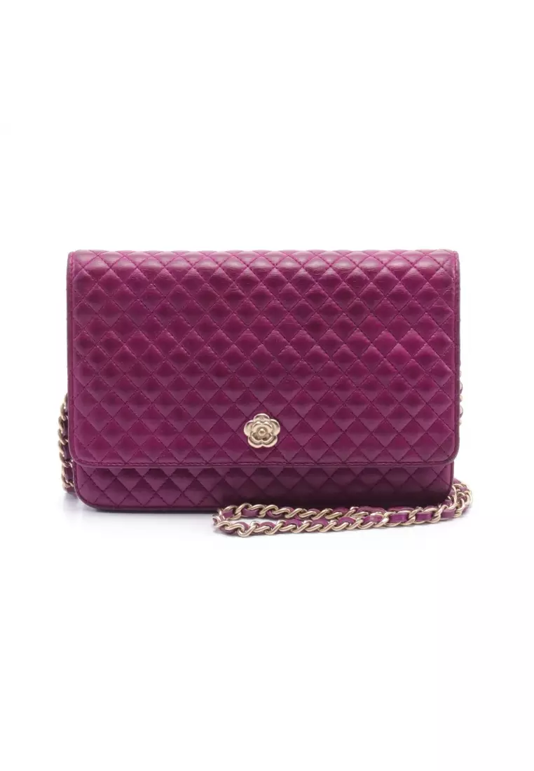 Chanel 23P Small Half Moon Hobo Bag In Lilac Pink With Gold