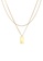 ELLI GERMANY gold Necklace Layer Rectangle Pendant Twisted Basic Minimalist Trend Gold Plated CA0E2AC563ED47GS_2