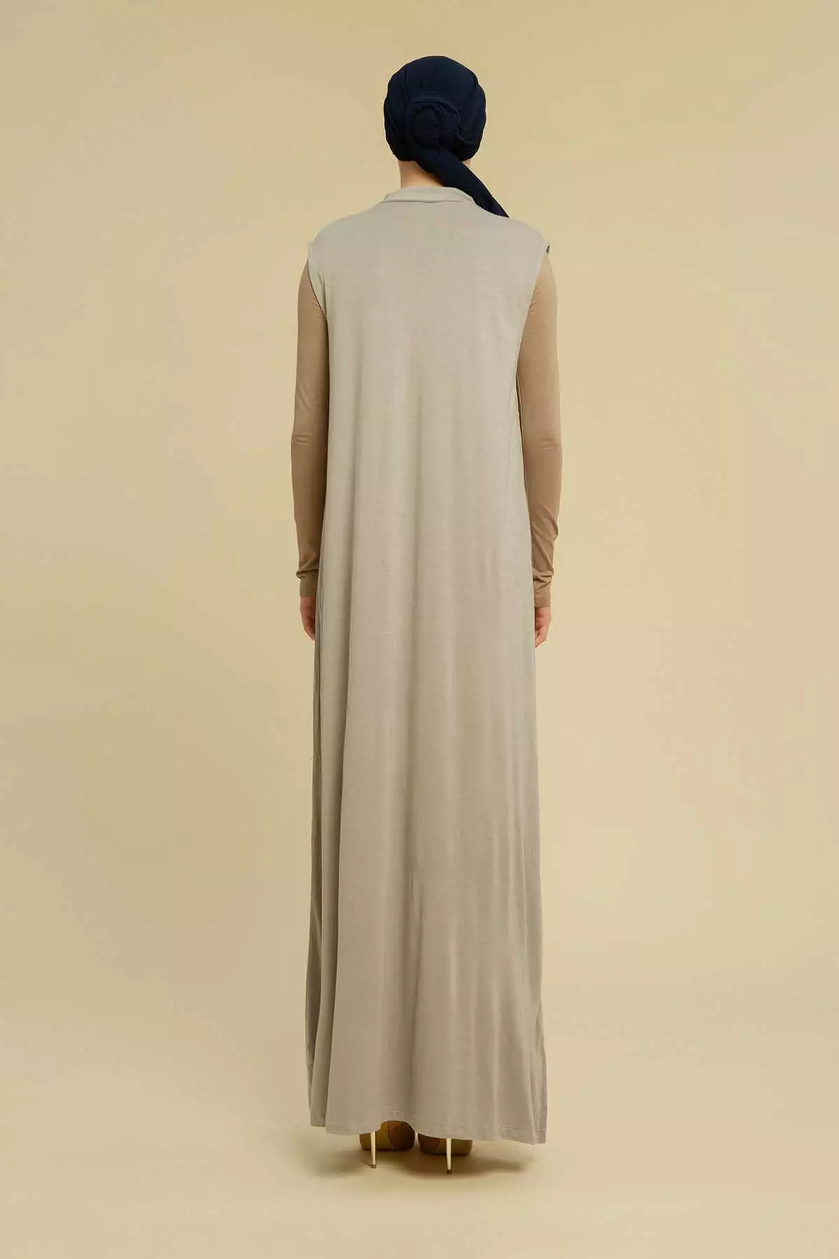 Inner Dress Tanpa Lengan Grey