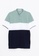 LC WAIKIKI green Command Collar Short Sleeve Color Block Men's T-Shirt 25171AAE0CFE6DGS_6