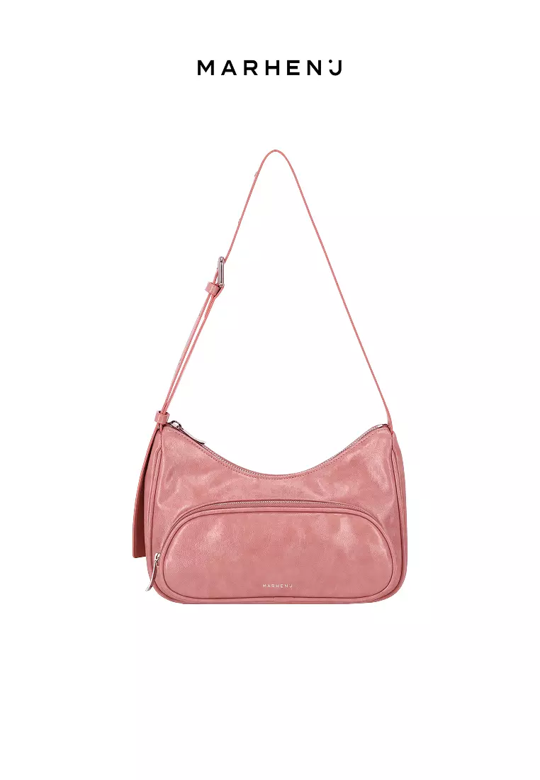 ELLEN Vegan Leather Crossbody Bag Pink
