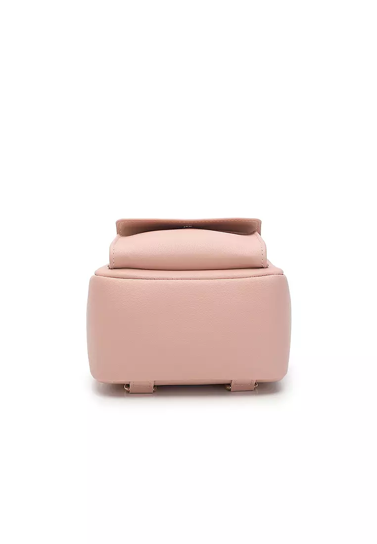 Women's 2-Way Backpack / Crossbody Bag / Sling Bag - Pink