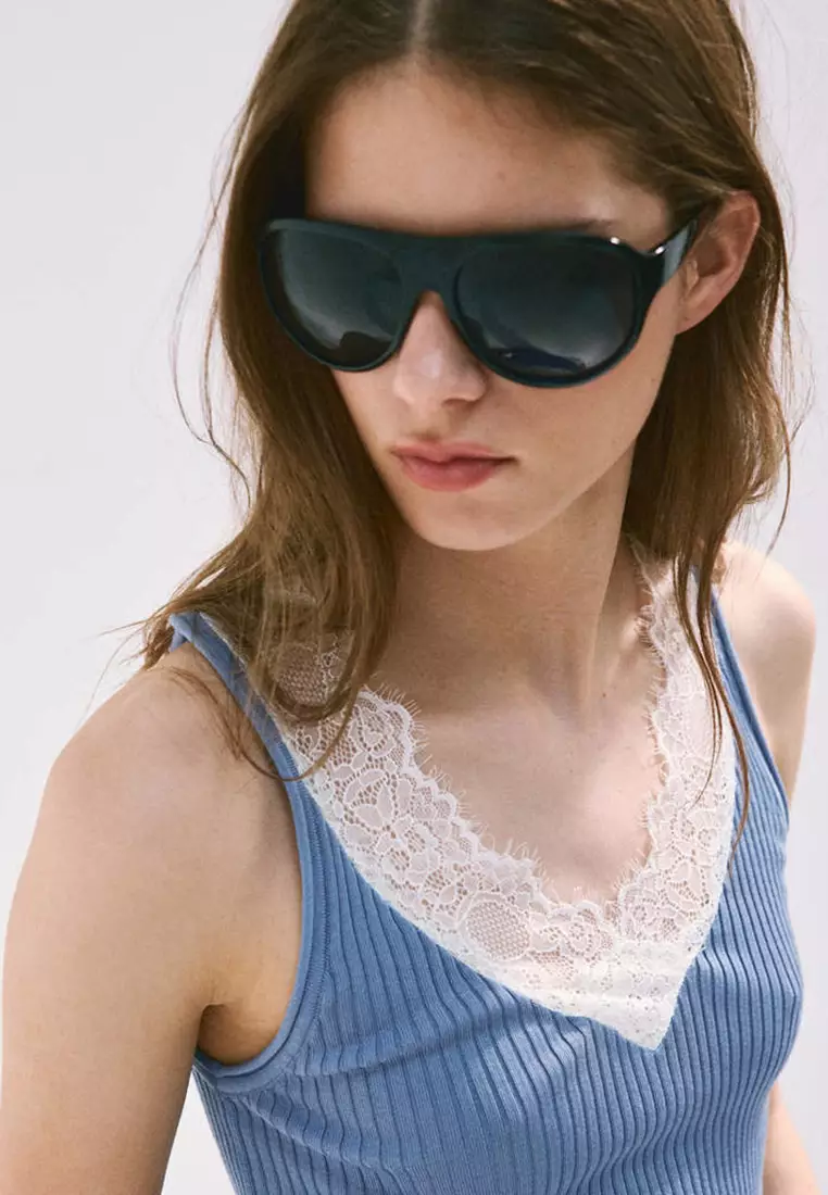 Lace Lyocell Top