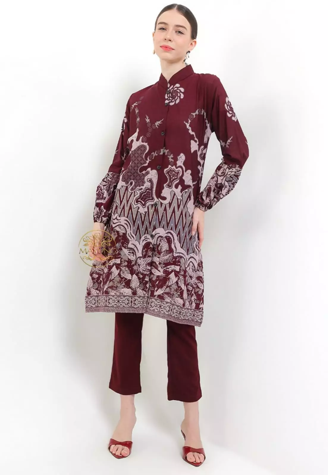 Tunik Batik Respati Maron Premium NLN