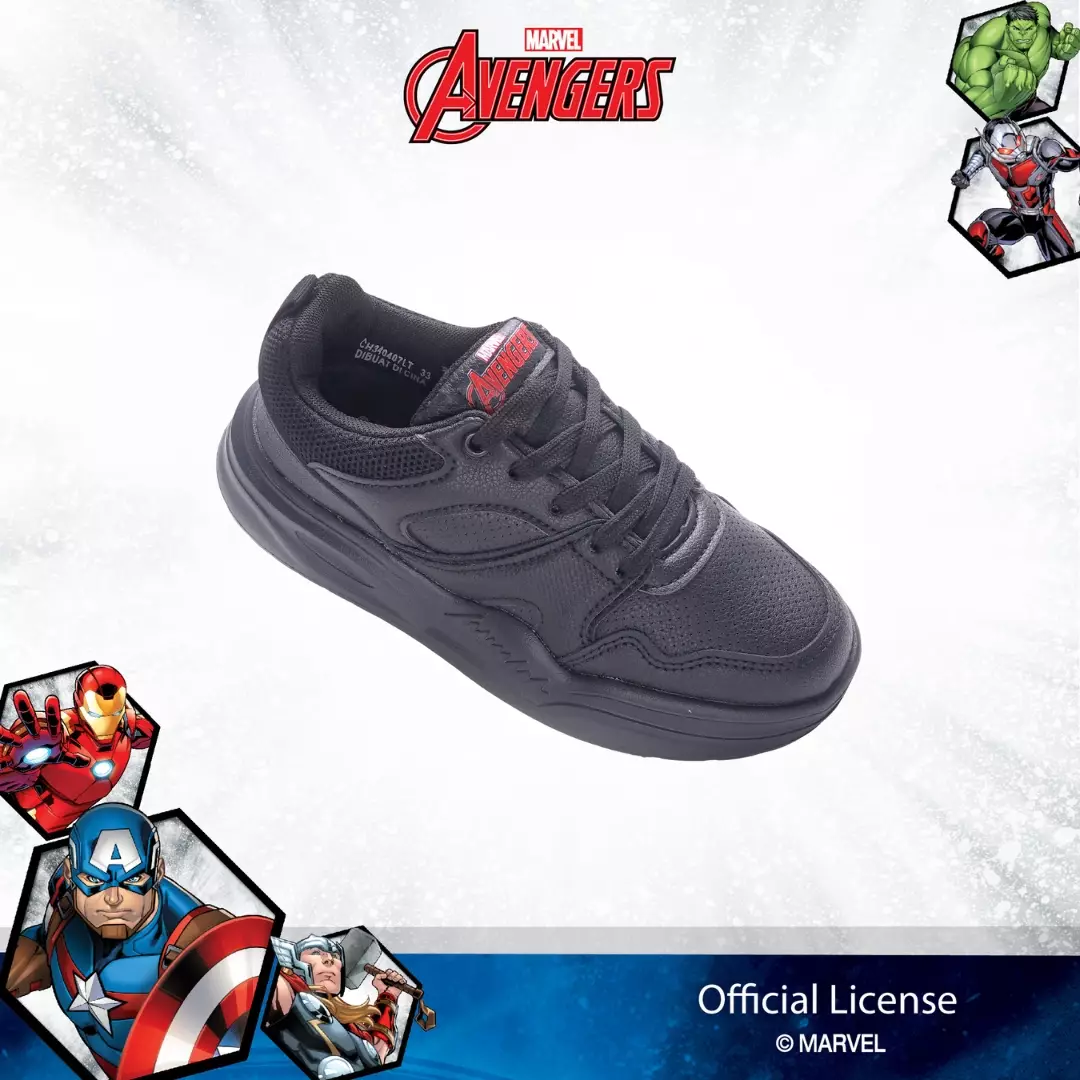 AVENGERS - SEPATU Sneakers ANAK LAKI TANGGUNG CH340407LT - HITAM