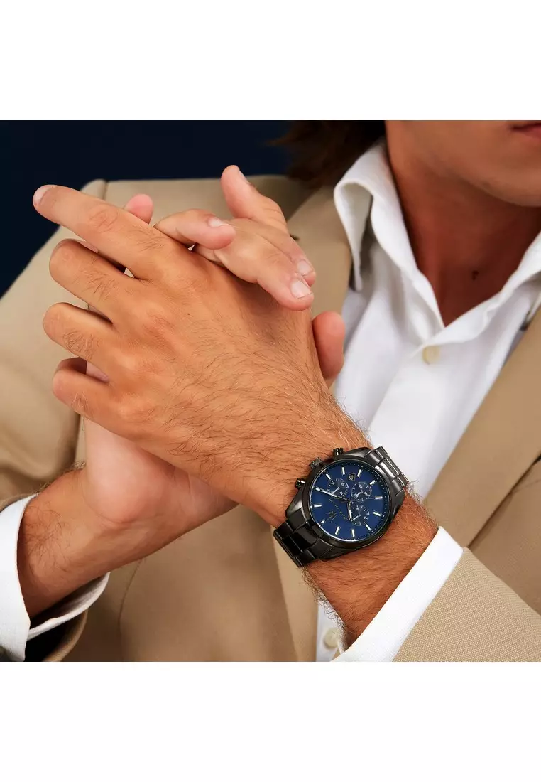 【2 Years Warranty】Maserati Attrazione 43mm Men's Quartz Watch Luminous Dial Hands R8853151012 Japan Movement