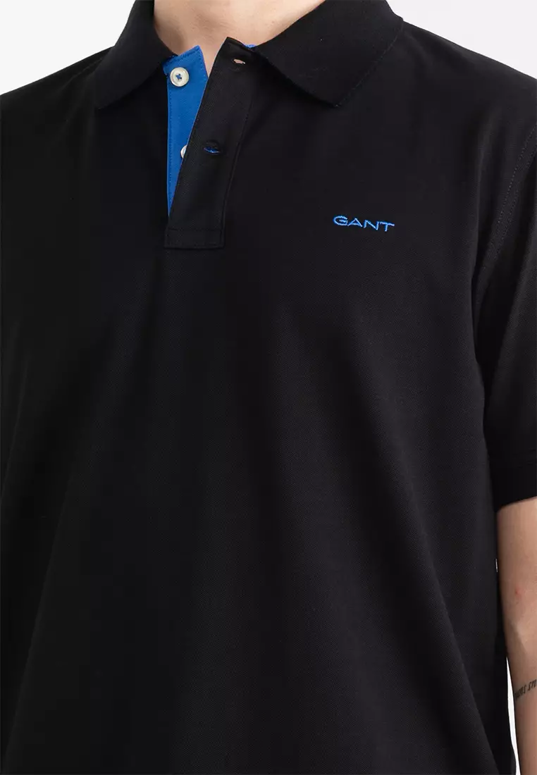 Contrast Pique Polo Shirt
