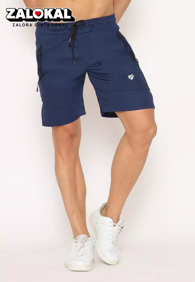 FITWEAR - ETHAN 1 BACK POCKET SHORT PANTS - ROYALE BLUE
