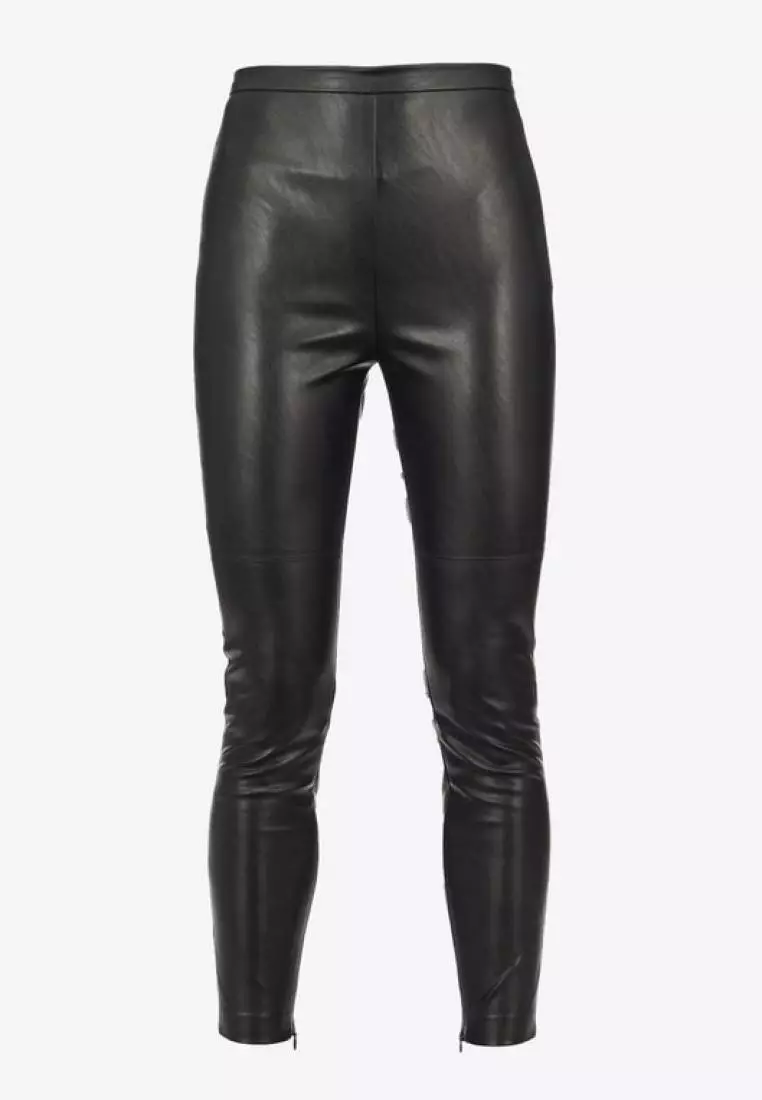 Women's Nike One Faux-Leather Midrise Ankle Leggings