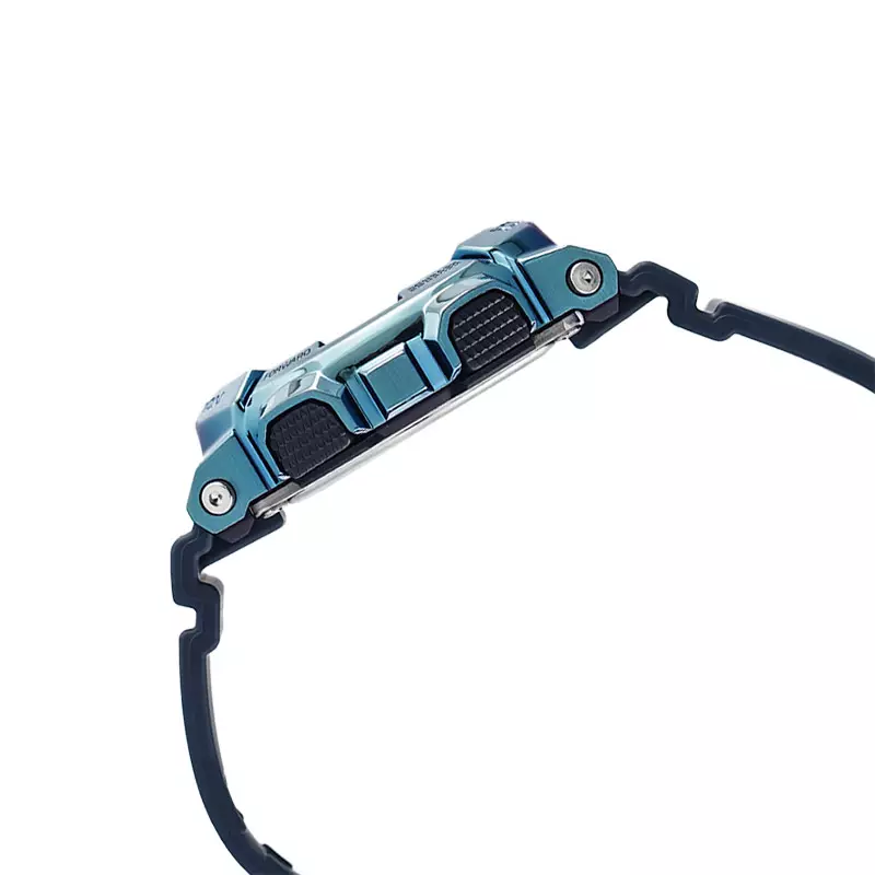 Jam Tangan Wanita Casio G-Shock Women GM-S110LB-2ADR Tough Charm Digital Analog Dial Dark Blue Resin Band