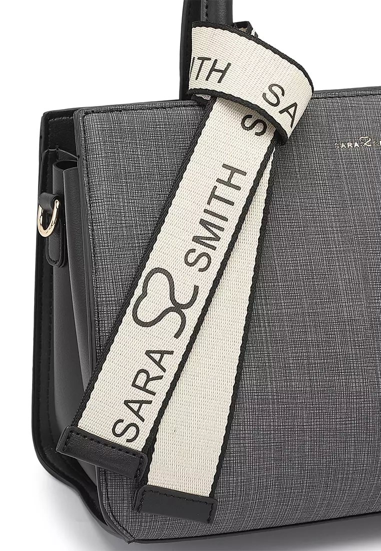 Women's Top Handle Bag / Sling Bag / Crossbody Bag - Black