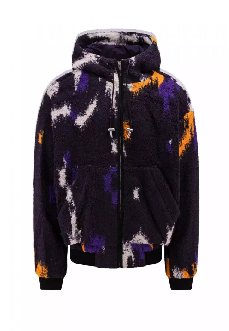 Purple pullover cheap jacket
